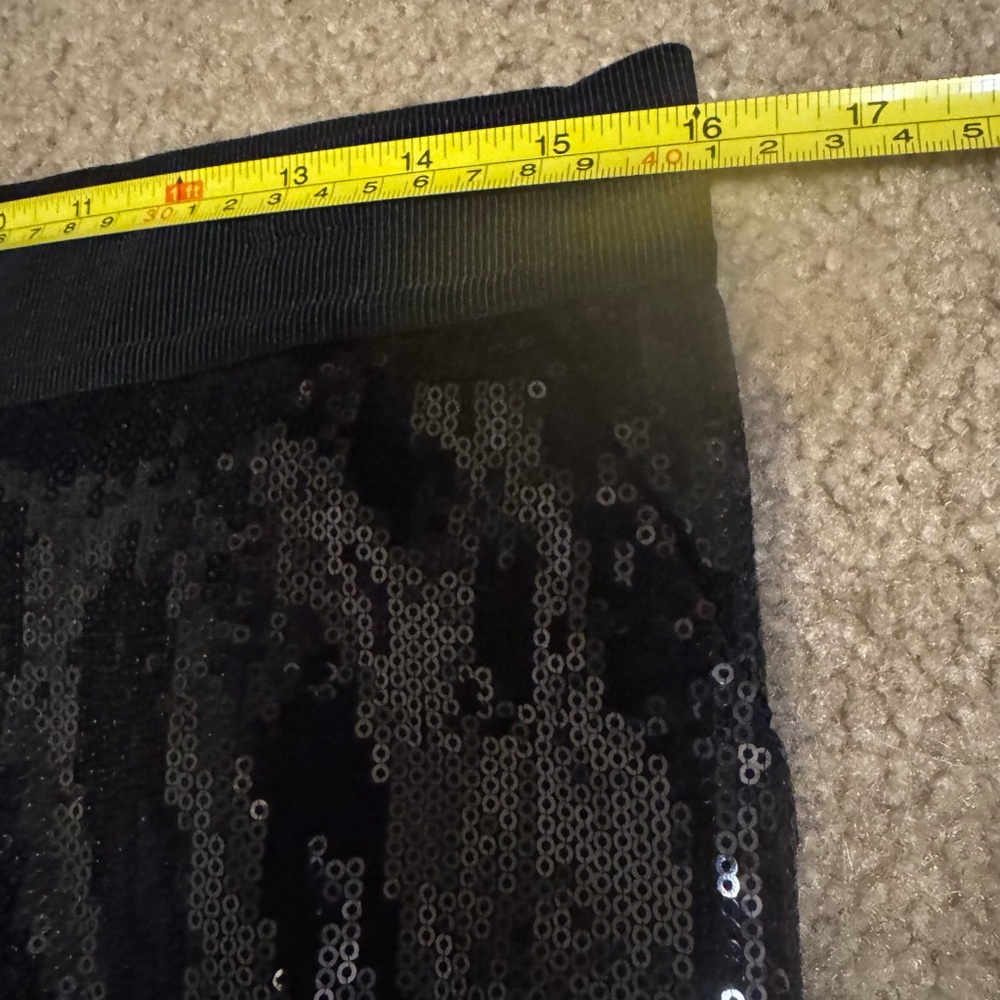 Ann Taylor Size 10 Black Sequin Skirt with 2 pockets and Lined!  NWT - Picture 10 of 10